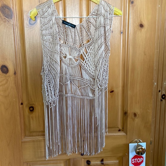 2 for the higher price! Macrame top beautiful!! - Picture 1 of 2